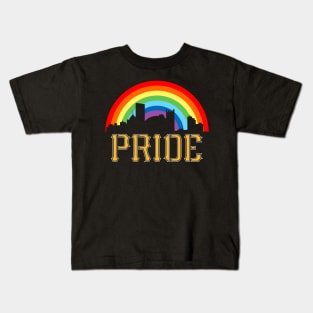 PRIDE Rainbow Pittsburgh Kids T-Shirt